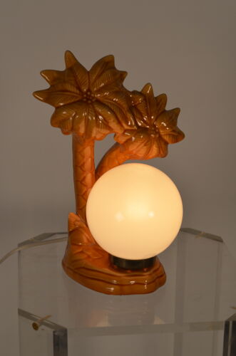 Lampe céramique "palmier"