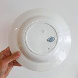 6 old iron earth soup plates from Sarreguemines