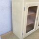Top buffet glass doors 50s patinated almond green