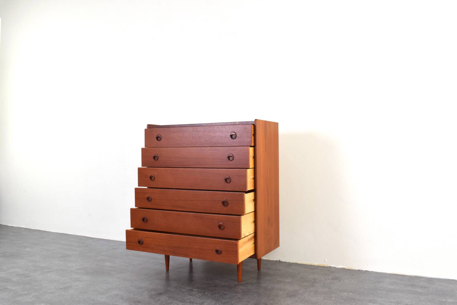 Mid-Century Danish Teak Chest of Drawers, 1960s.