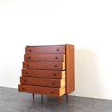 Mid-Century Danish Teak Chest of Drawers, 1960s.