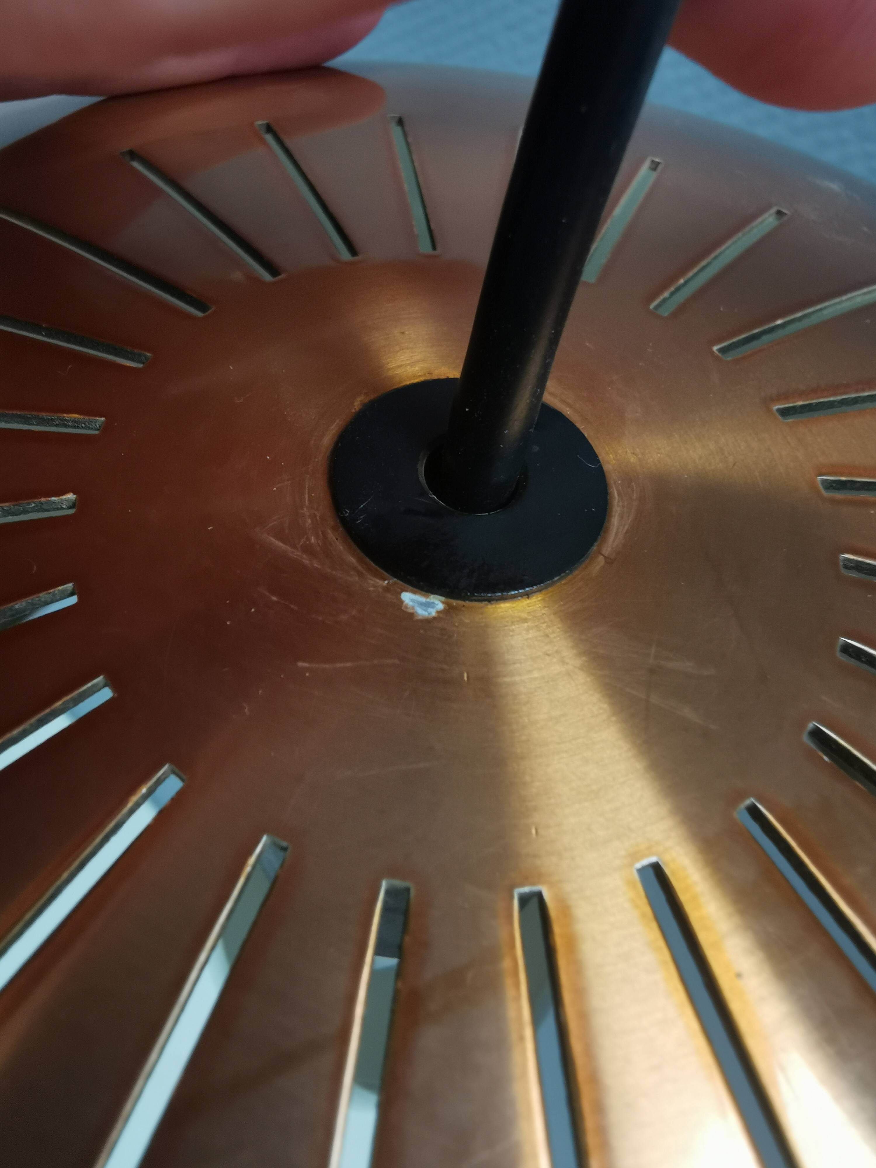 Top-class designer lamp model Medio in metal copper color