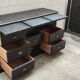 Furniture of trade nine drawers three shelves patina black
