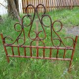 Curved wooden headboard