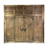 Old wooden door with its frame