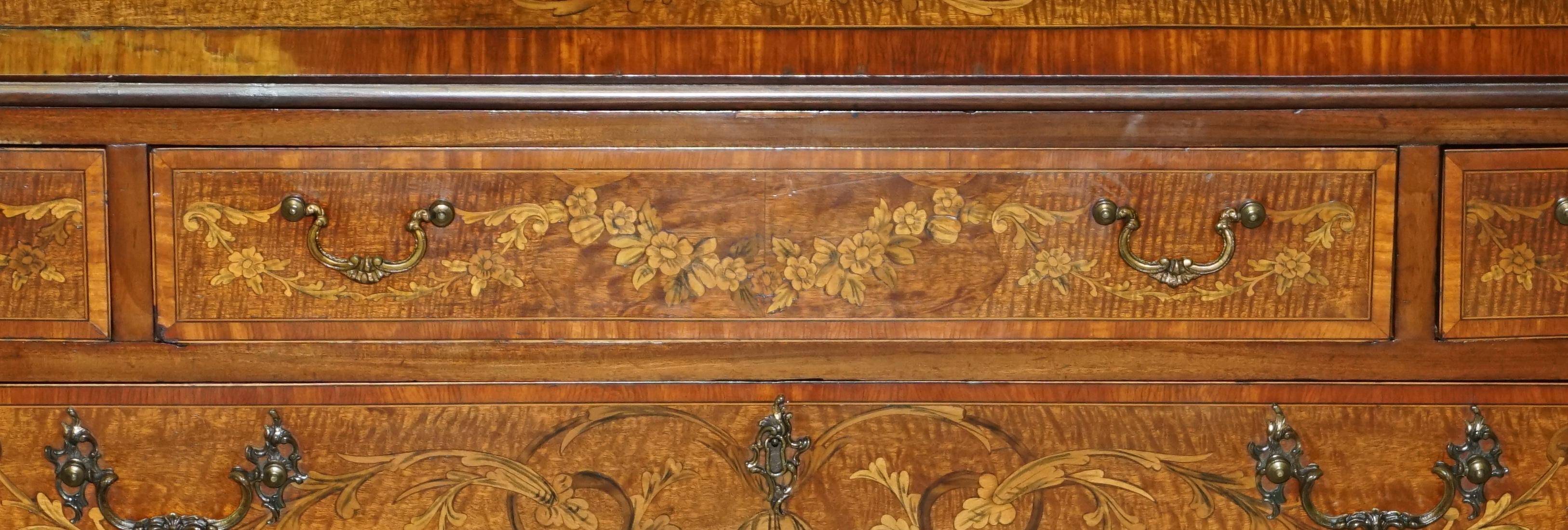Sheraton Revival Antique Library Desk circa 1840