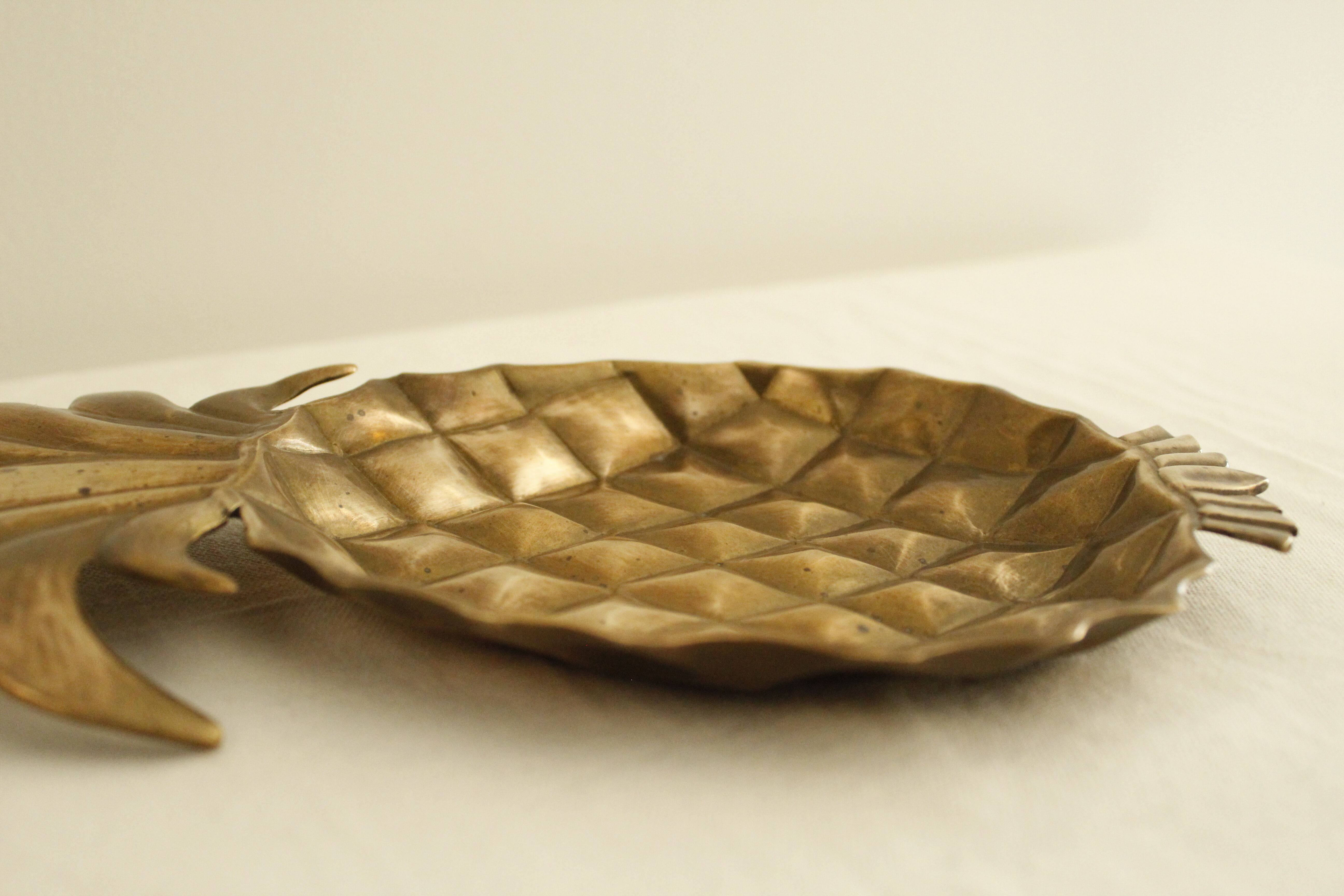 Tidy vintage pineapple brass
