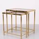 Brass side tables Hollywood Recency 1970s France