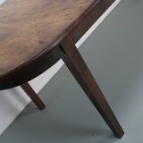Large Oval Dutch Rustic Farmhouse Teak Dining Table