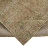 1980s 303 cm x 377 cm beige wool carpet