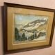 Watercolour by Jean Dorville " landscape in Megève