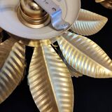 Wall lamps gilded metal sheets