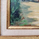 Oil on panel, Breton house, decoration