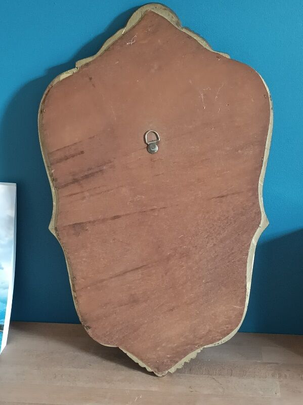 Baroque mirror gilded solid wood frame