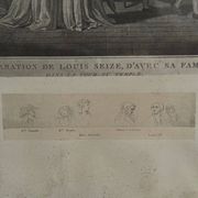 19th Century Revolution Engraving The Separation of Louis XVI from his Family