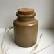 Vintage sandstone pot with cork cap