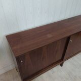 Vintage row walnut sliding doors
