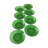 Lot of 8 vereco hollow plates