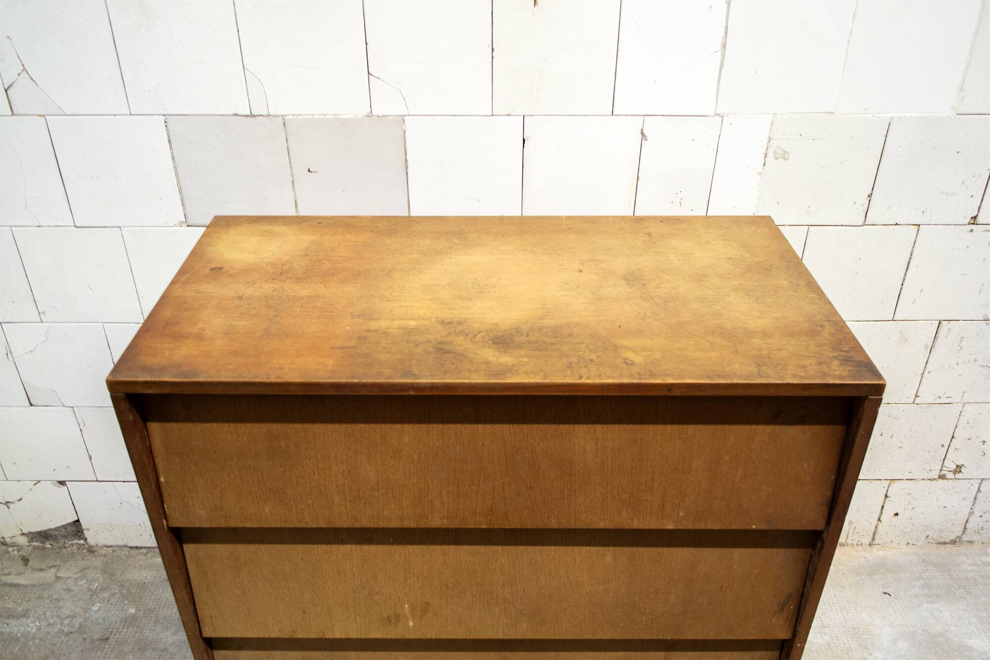 Scrittoio in legno e ferro Leonardo Fiori per ISA Bergamo Italia Anni '50