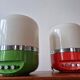 Set of Two Midcentury Table Lamps, Space Age, Adriano Rampoldi, Italy, 1970s