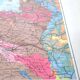 Brittany and Loire estuary map 43x43cm vintage from 1950