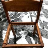 4 mulched and vintage elm chairs