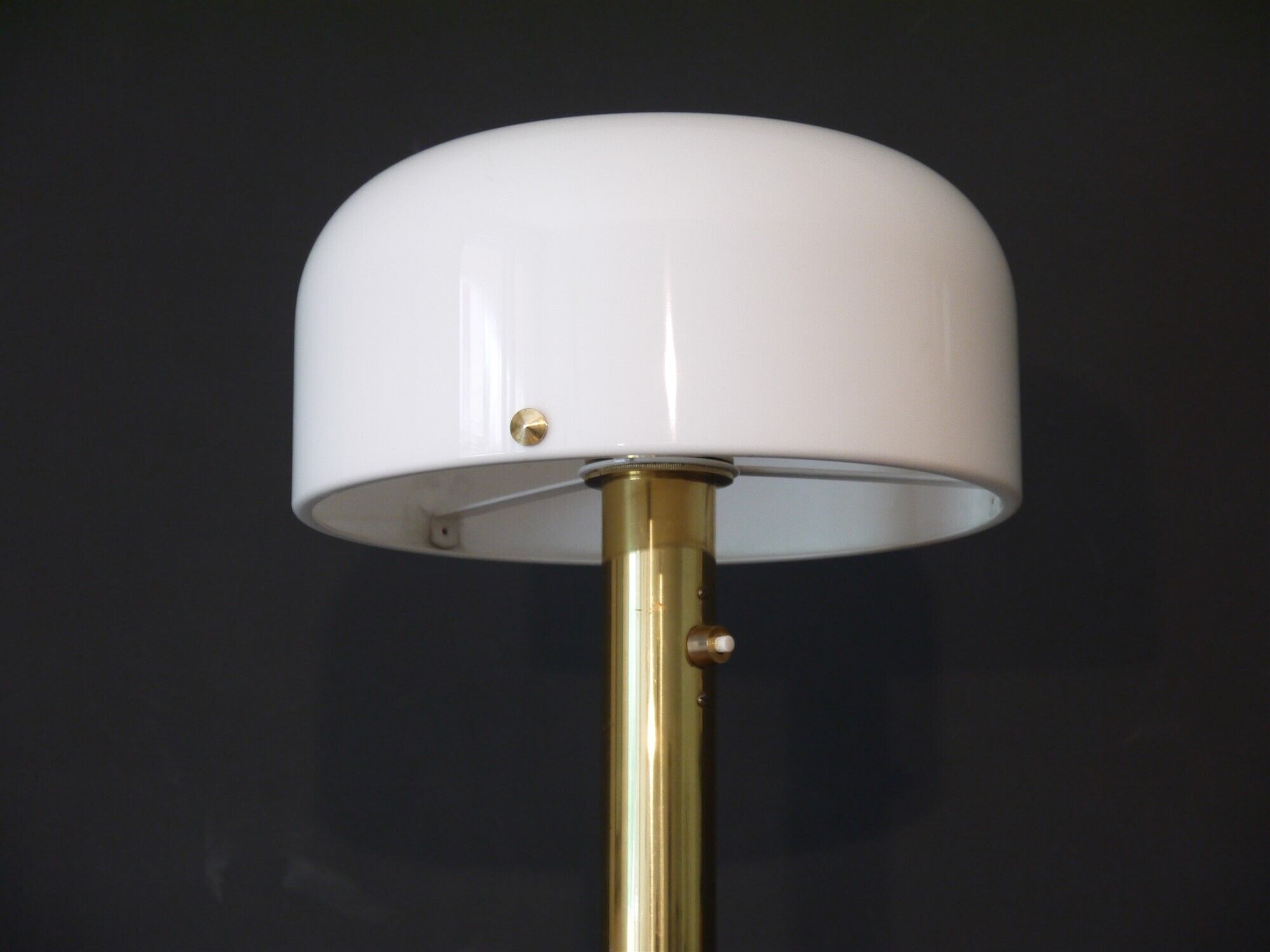 Scandinavian brass and plexiglas lamppost Atelje Lyktan 1970