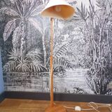 Scandinavian pine floor lamp
