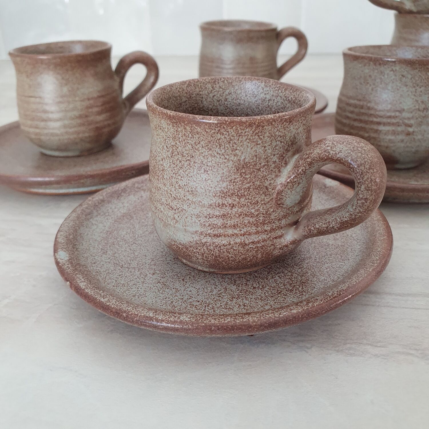 Stoneware coffee service from Vallauris
