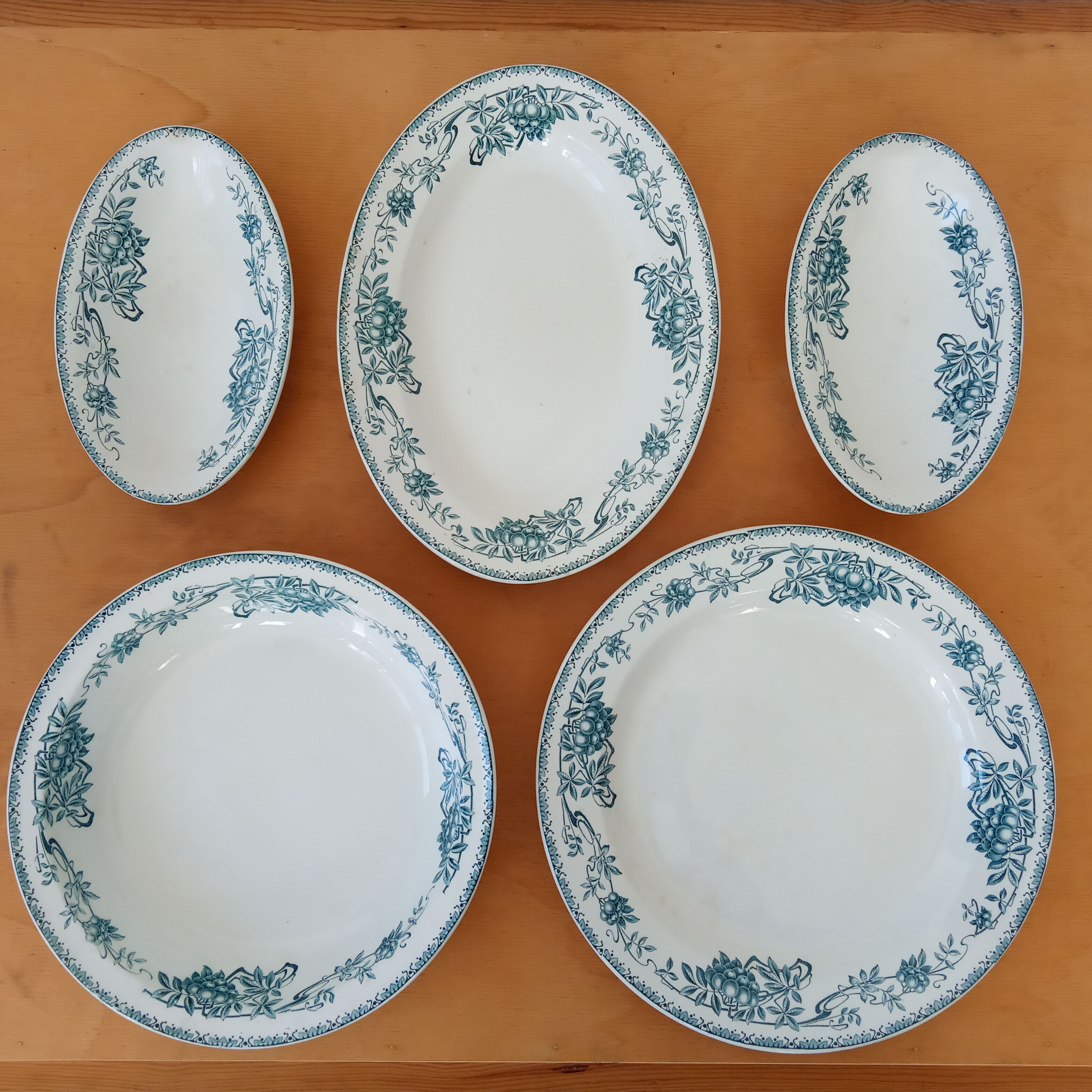 Trio of old serving dishes