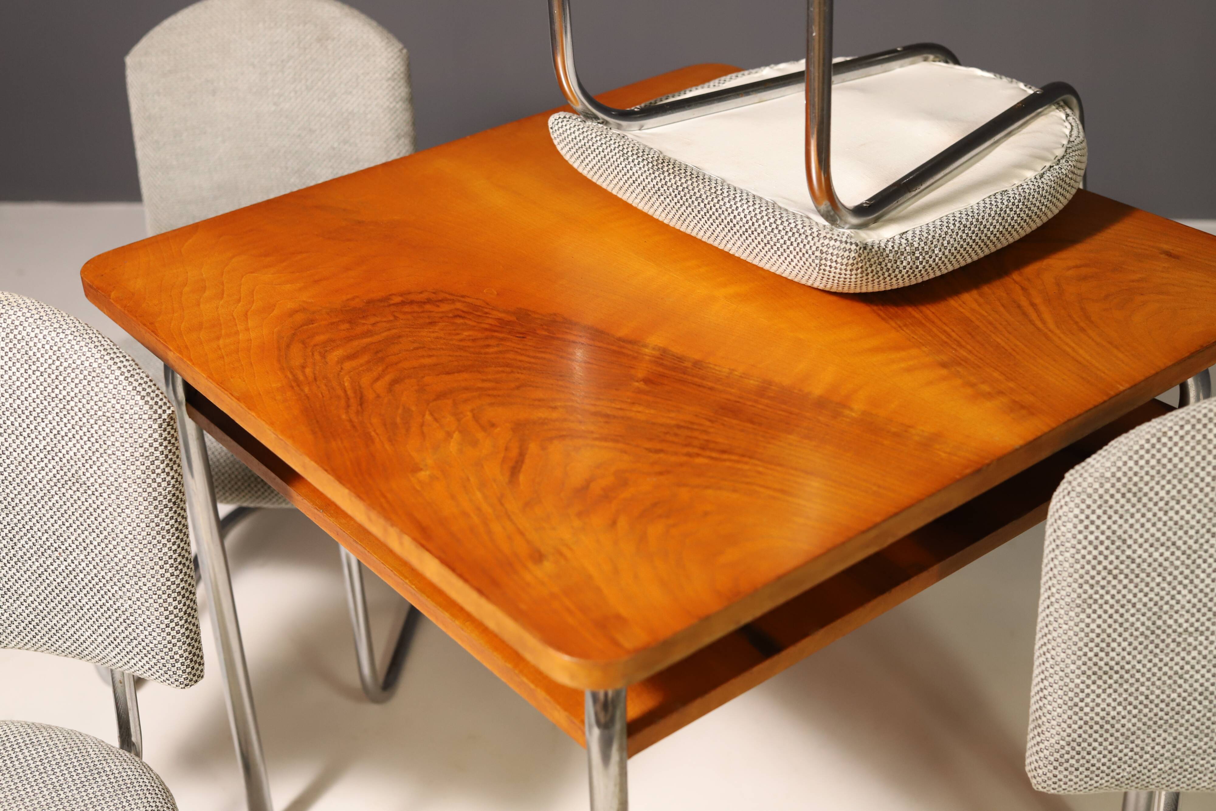 Czech Functionalist Dining room set by Robert Slezák, 1940s