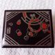 Small black lacquered box with Art Deco decor.Japan