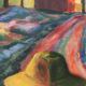 Original Mid Century Swedish Oil on Canvas – “Farmer” by P. Hector