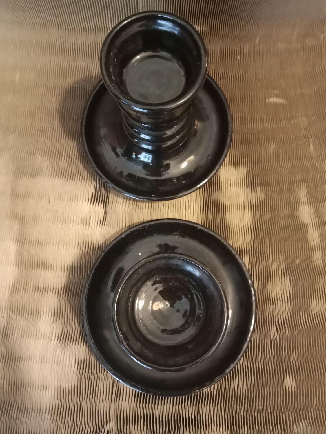 Jean Garillon art deco candle holders