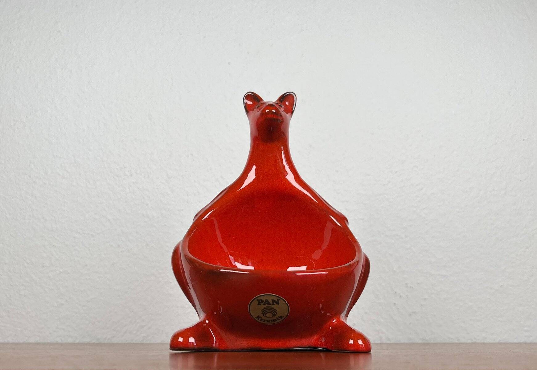 Vintage Bol Kangourou in WGP Ceramic by Pan Keramik, West Germany, 1970s