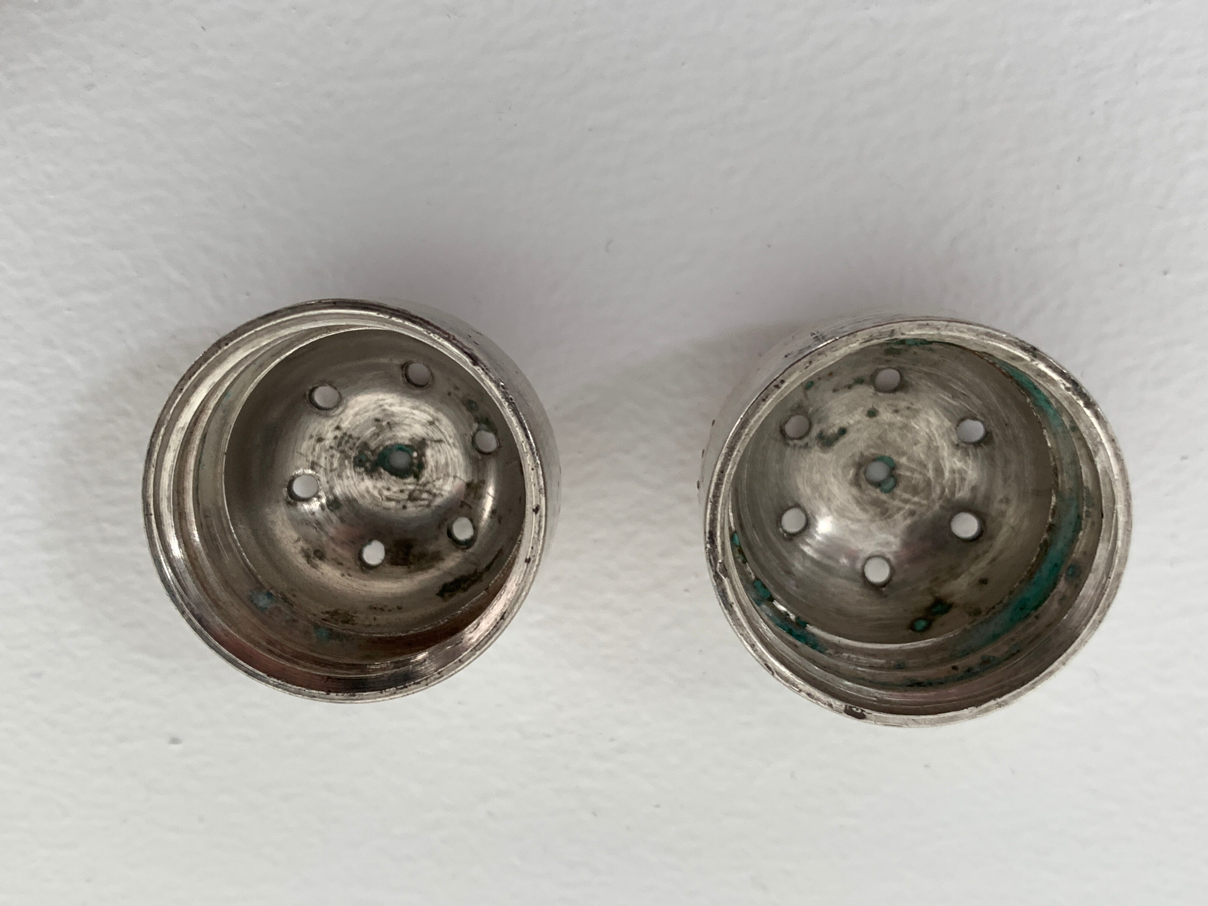 Christofle art deco salt and pepper shaker