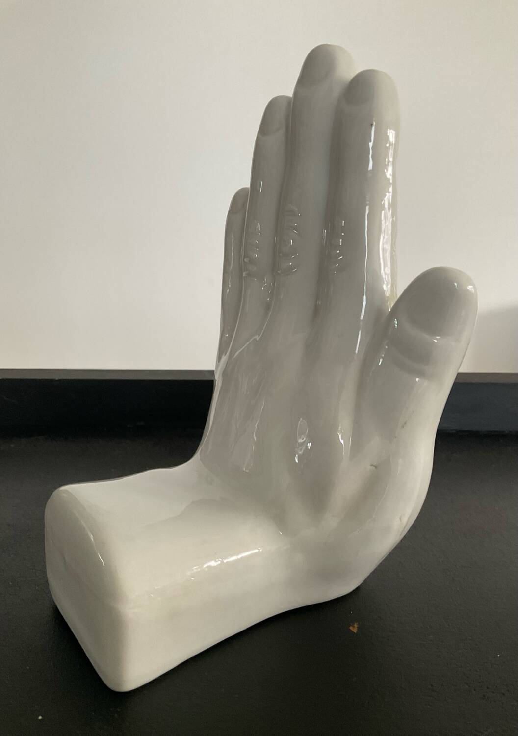 Vintage Ceramic Hands Bookends