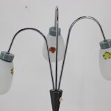 1960s floor lamp with glass shades, Czechoslovakia