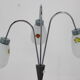 1960s floor lamp with glass shades, Czechoslovakia