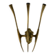 Single Brass Wall Sconce by Oscar Torlasco for Lumi Milano, Italy 1950s