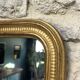 Louis-Philippe mirror gilded with gold leaf 37.5/31.5cm mercury glass