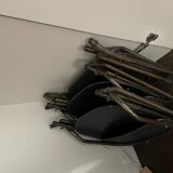 Lot de 4 chaises industrielles pliantes