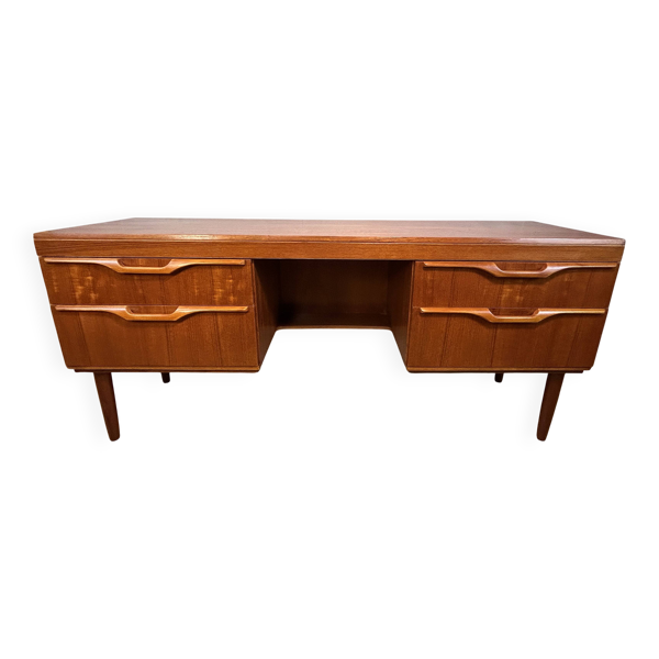 Bureau en teck vintage rétro du milieu du siècle par Stonehill (1960) Design intemporel –