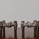 Pair of Vintage Brutalist Style Candle Holder by Stoff Nagel