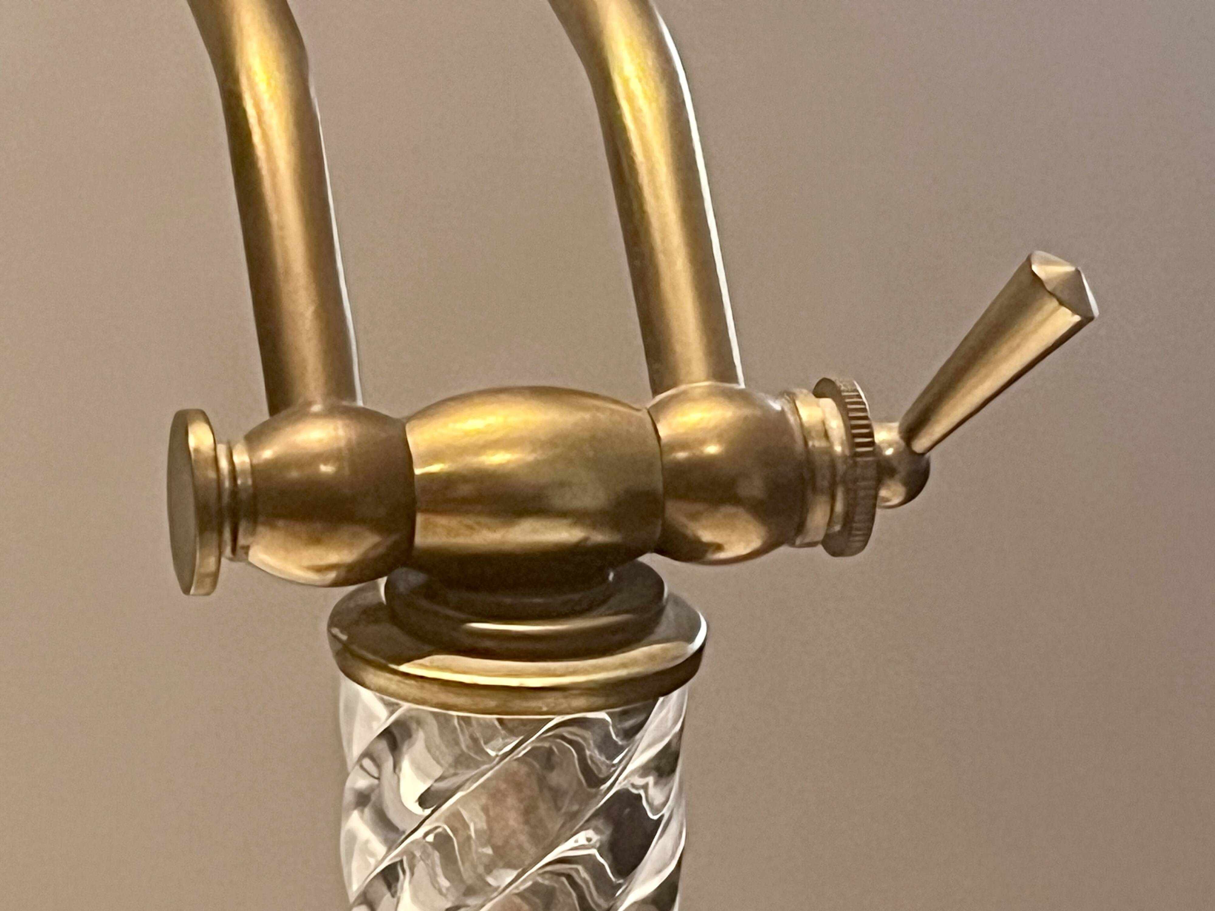 Art Deco desk lamp - vintage notary lamp - Hollywood Regency -