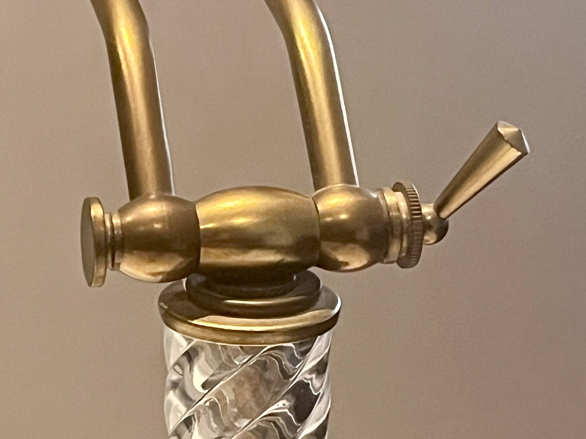 Art Deco desk lamp - vintage notary lamp - Hollywood Regency -