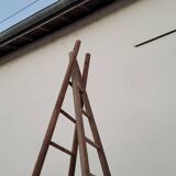 Double ladder for market gardening, fruit harvest, old wooden picking - 3m65