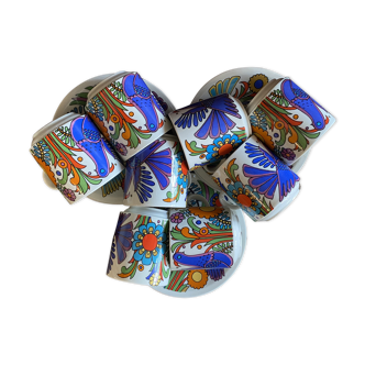 Set of 8 tea cup and saucer by Villeroy and Boch “Acapulco”