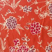Nappe à l' imprimé floral avec plate bande- Linvosges - coton - 140x150 cm