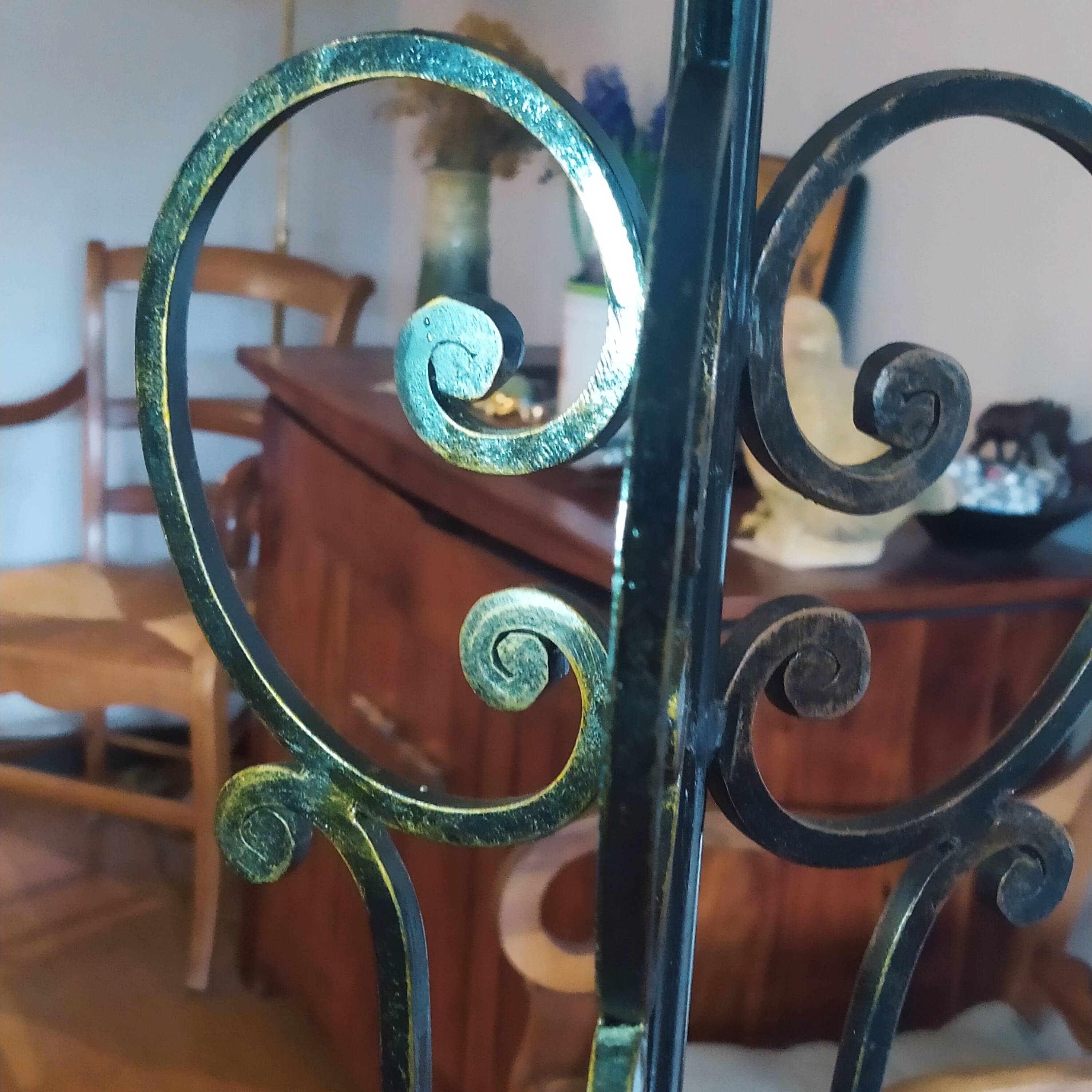 1950 wrought iron lampshade